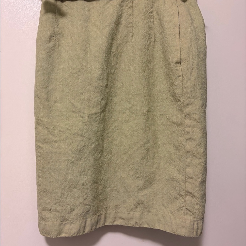 Vintage Pendleton 100% Wool Green Skirt